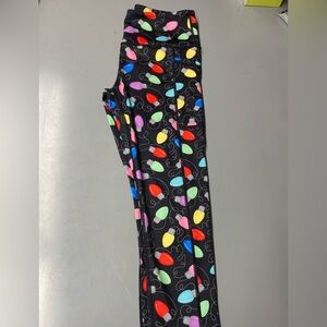 CVG Let’s Get Lit Christmas Capri Leggings XS